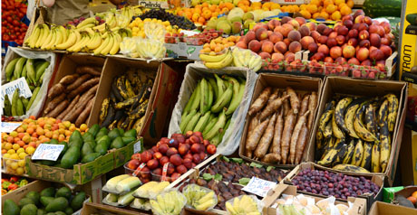 bancarella frutta e verdura