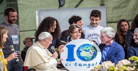 Papa Francesco Villaggio per la Terra - Earth Day Italia